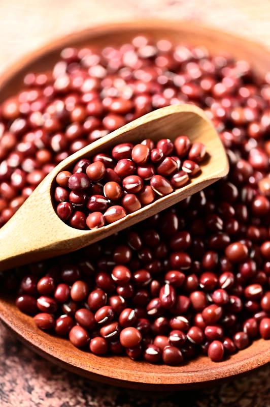 红豆赤豆红小豆豆类特写图片