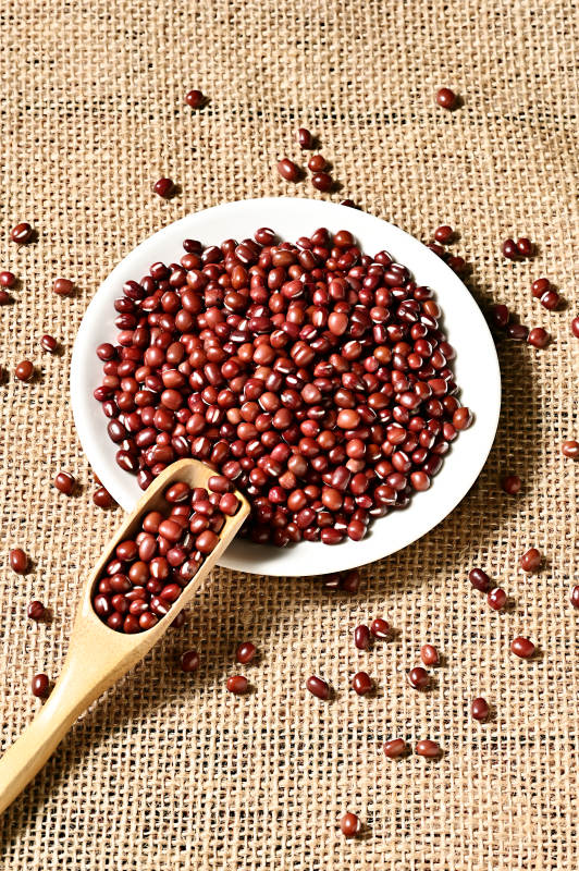 红豆赤豆红小豆豆类特写图片