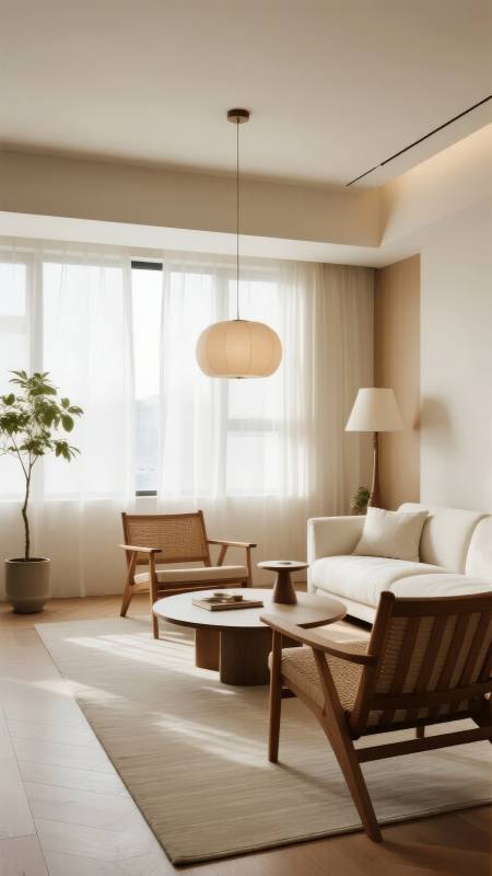 简约日式客厅图片