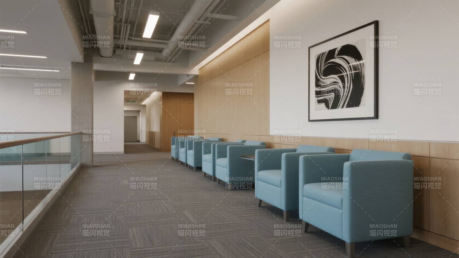 现代办公休息区图片