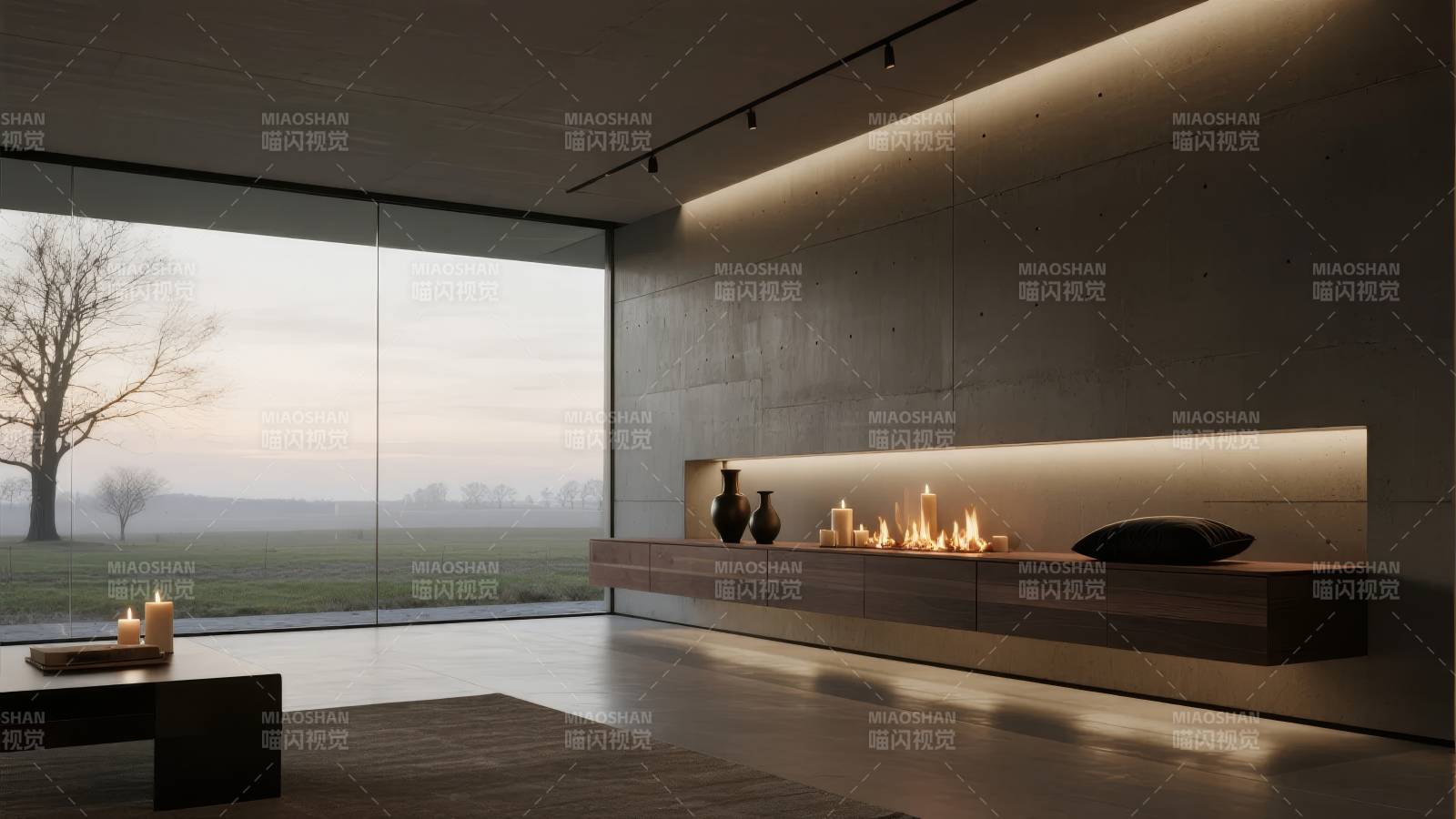 现代极简客厅设计图片