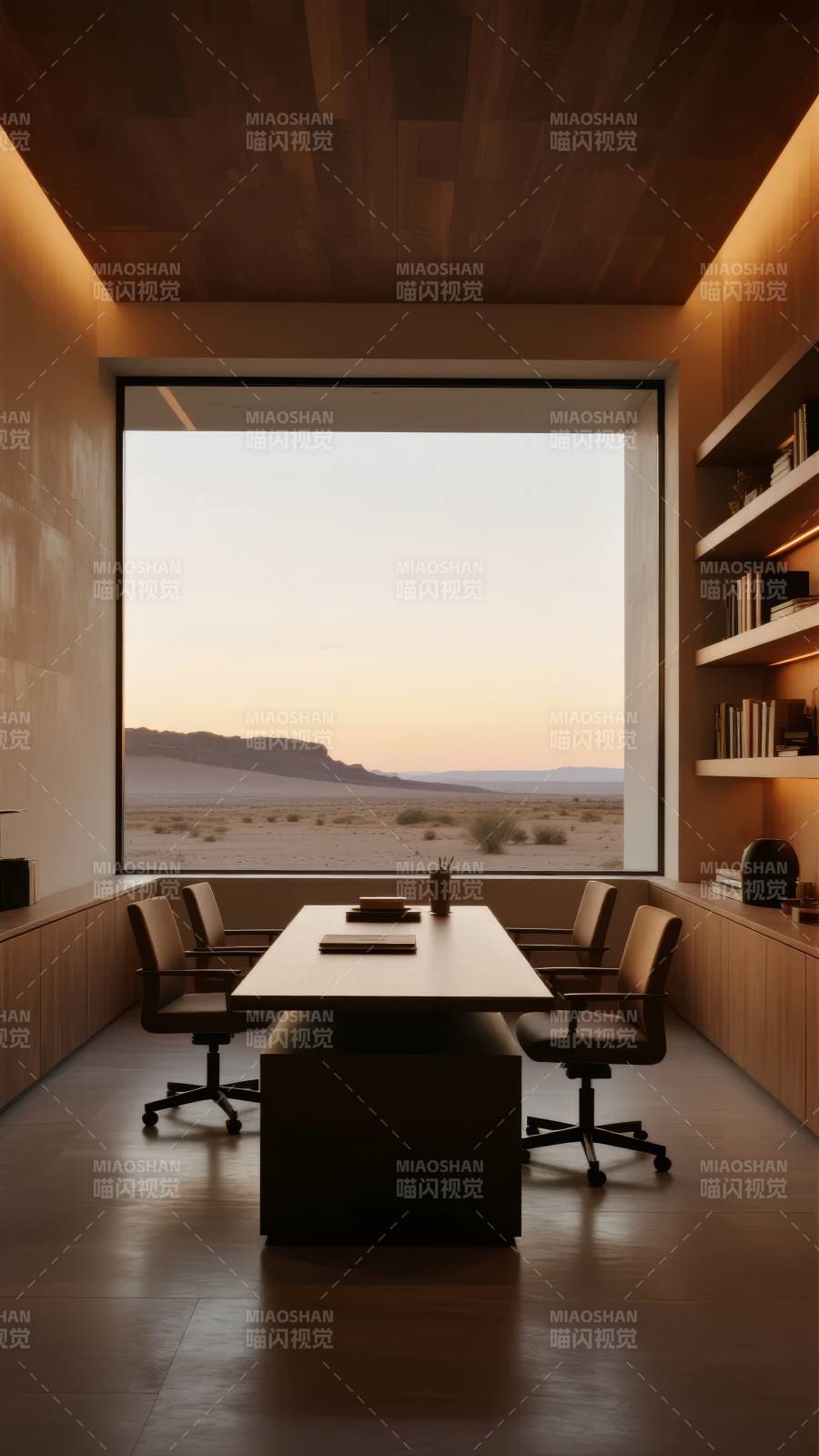 沙漠书房静谧时光图片