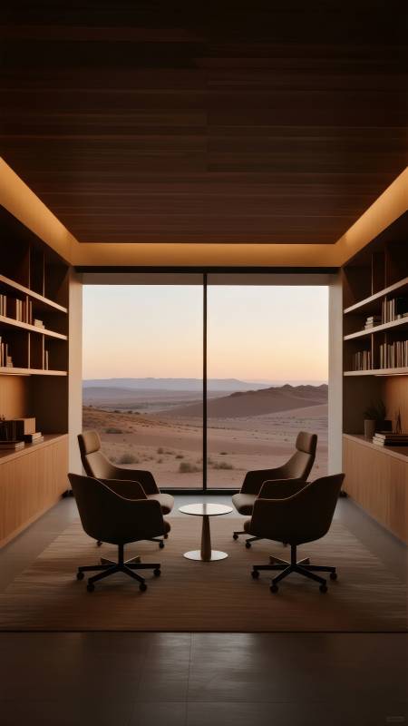 沙漠书房静谧时光图片