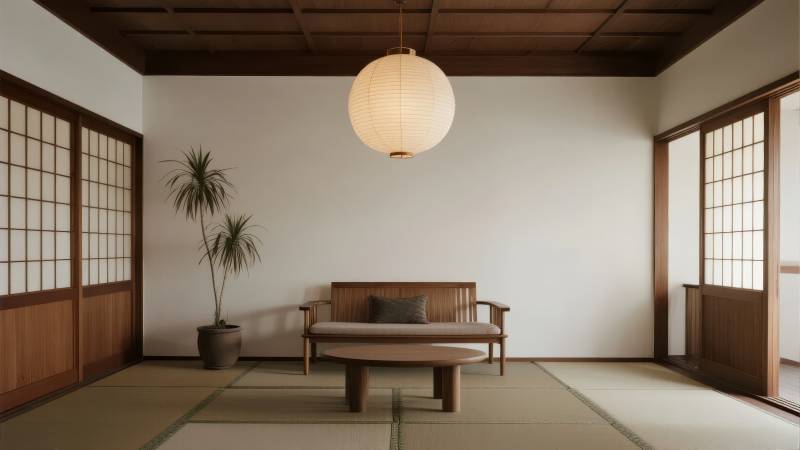 日式禅意客厅图片
