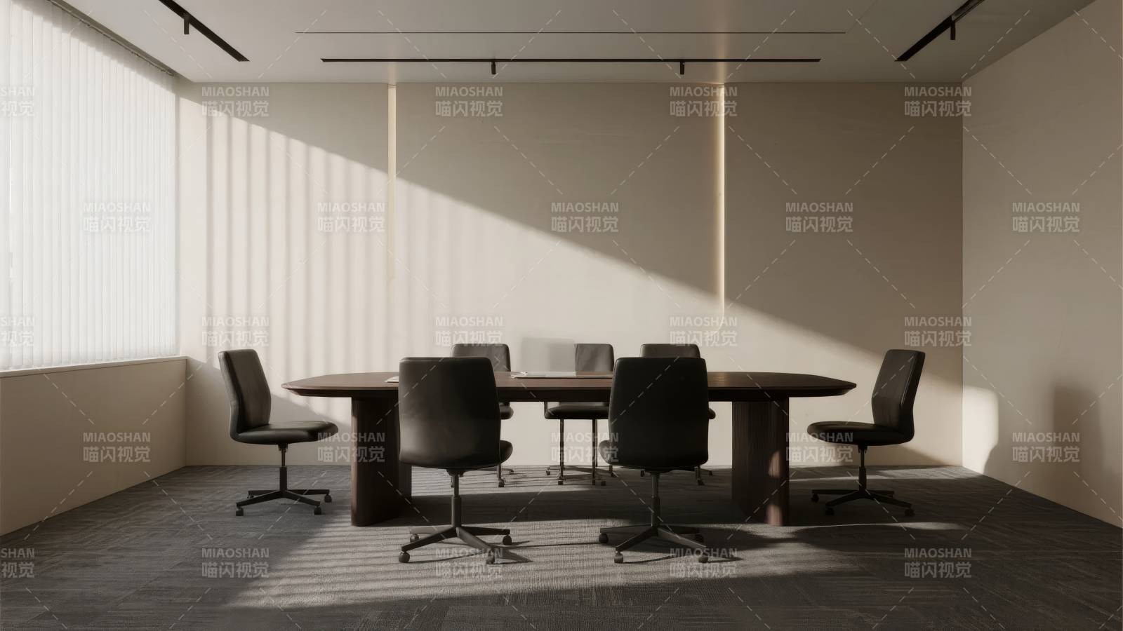 现代简约会议室图片
