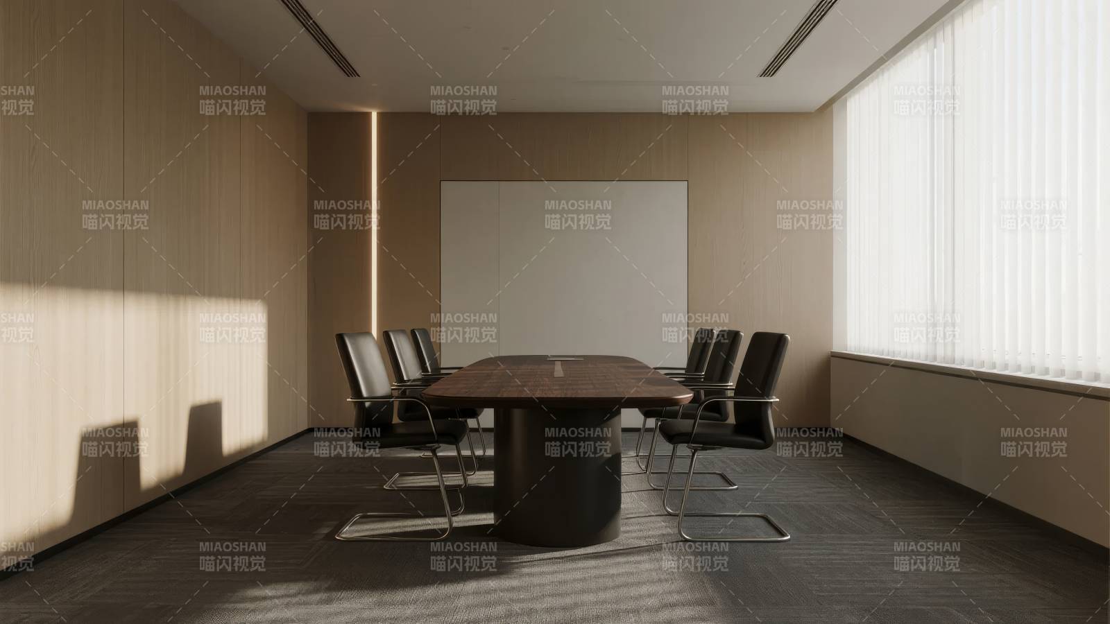 现代简约会议室图片