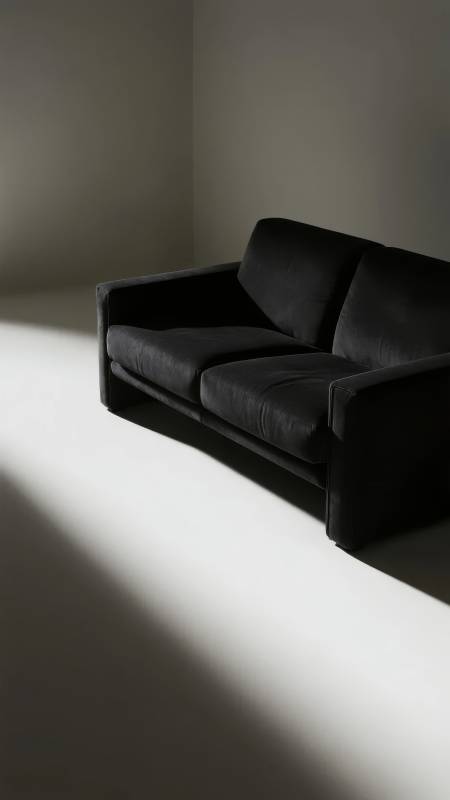 黑沙发静影图片