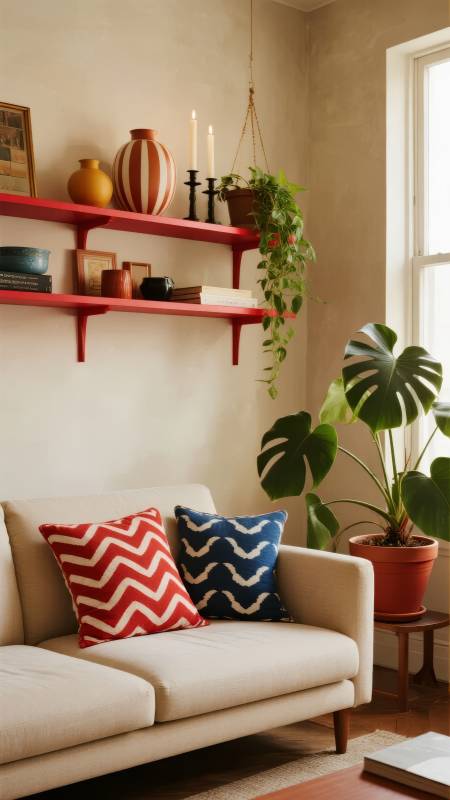 温馨客厅一角图片