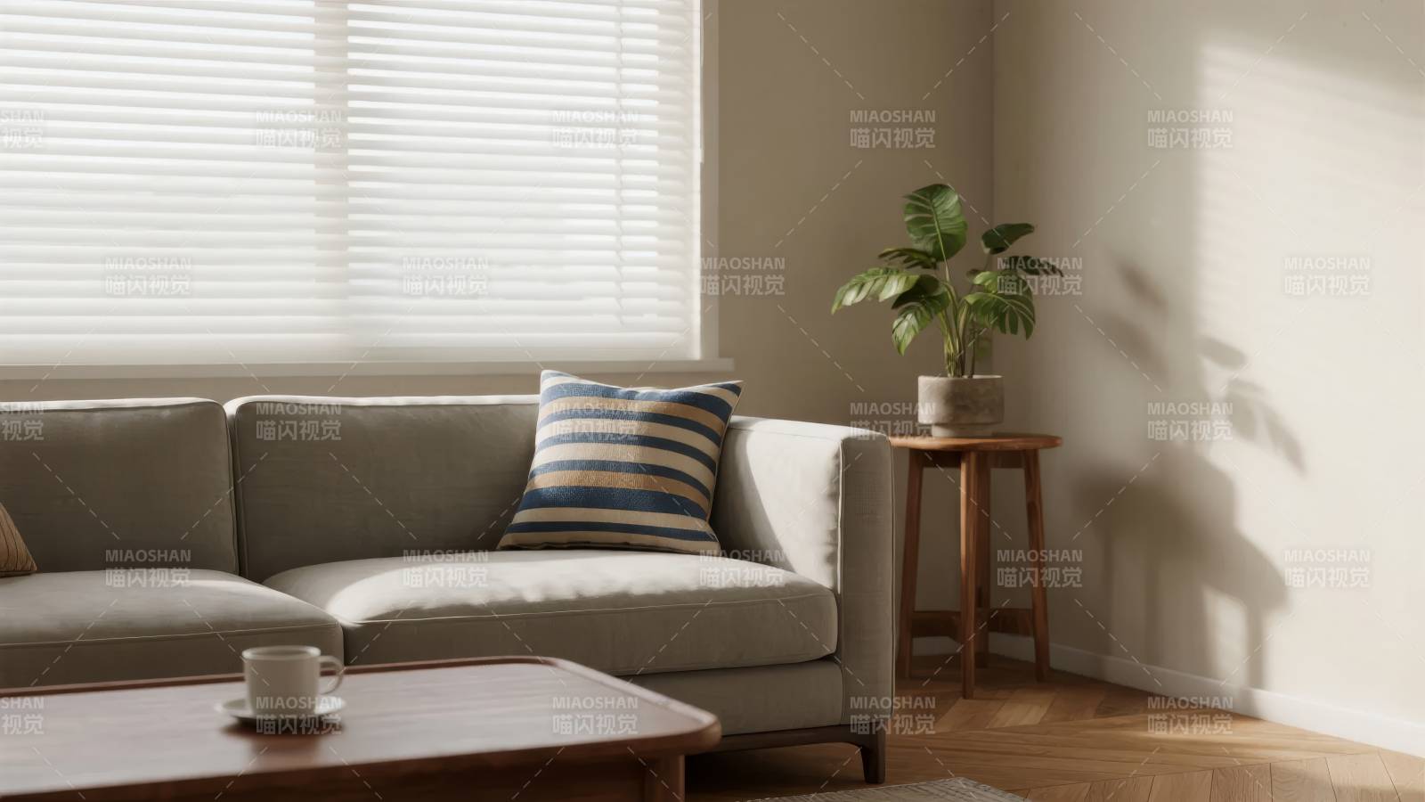 温馨客厅一角图片