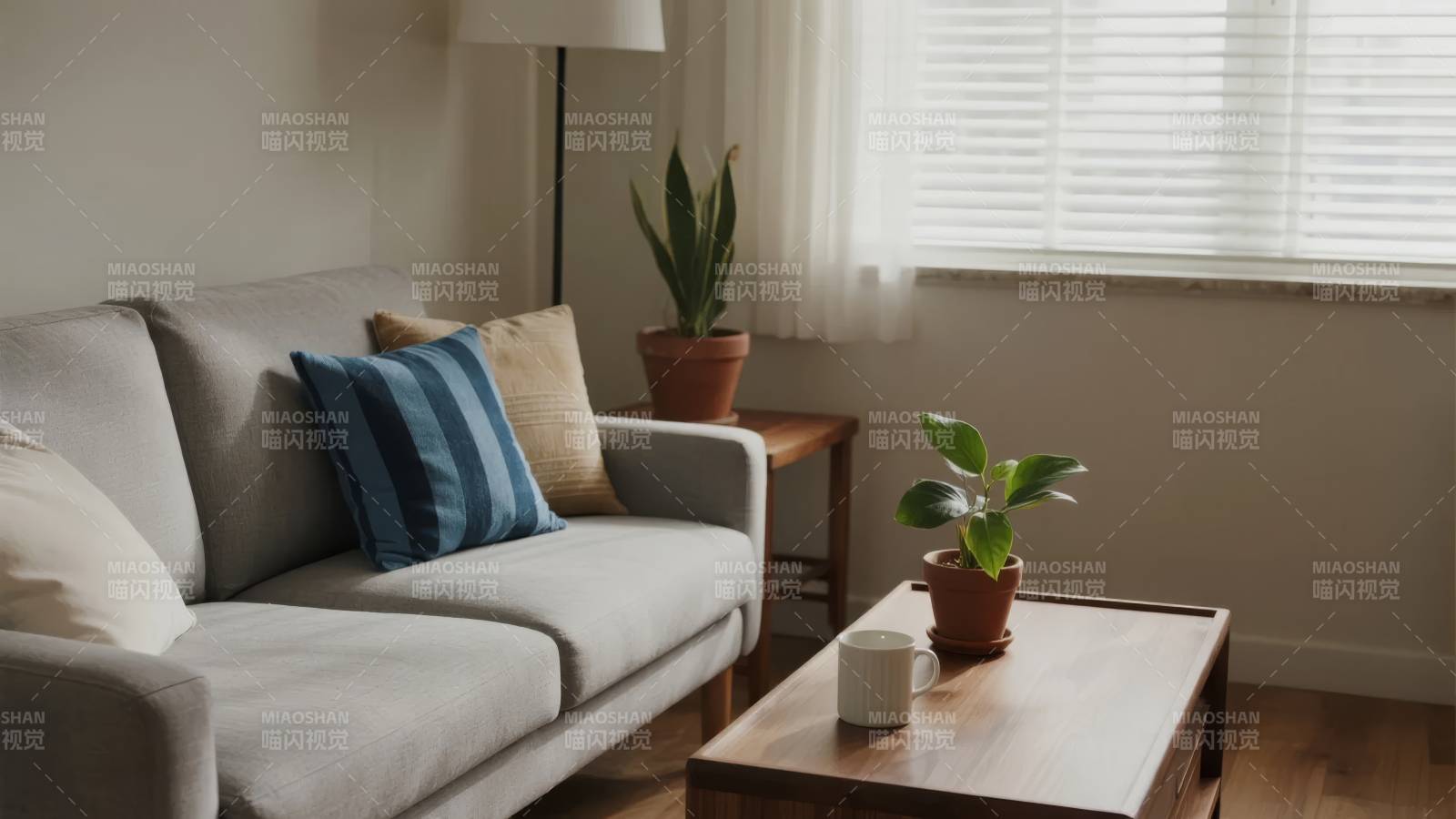 温馨客厅一角图片