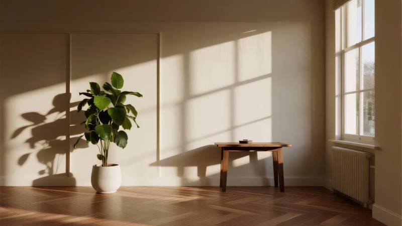 阳光下的静谧角落图片