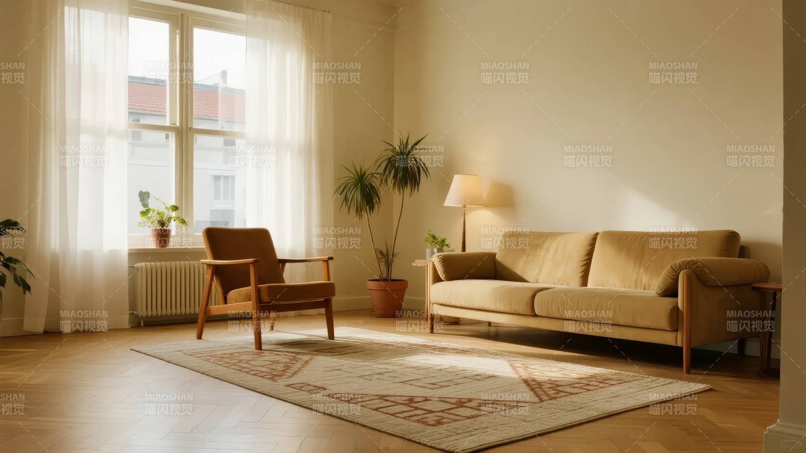 温馨客厅阳光照图片