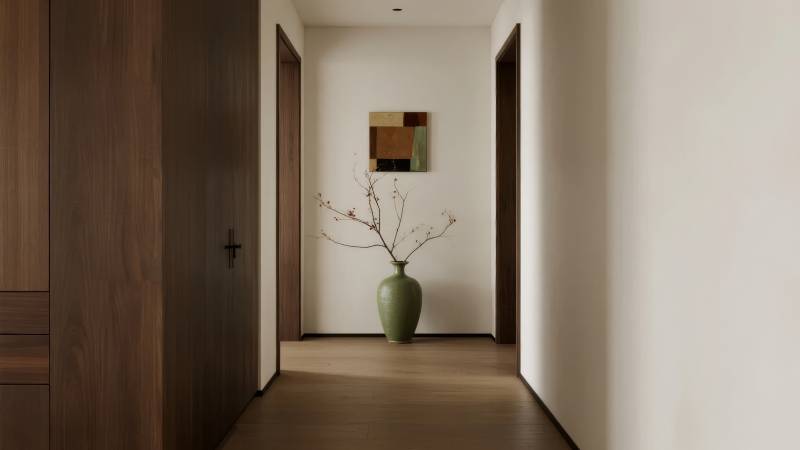 简约走廊静谧之美图片