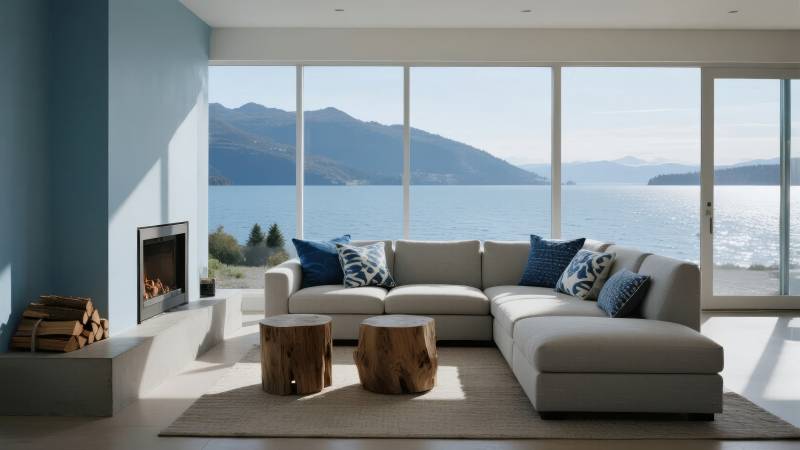 湖景客厅 现代简约图片