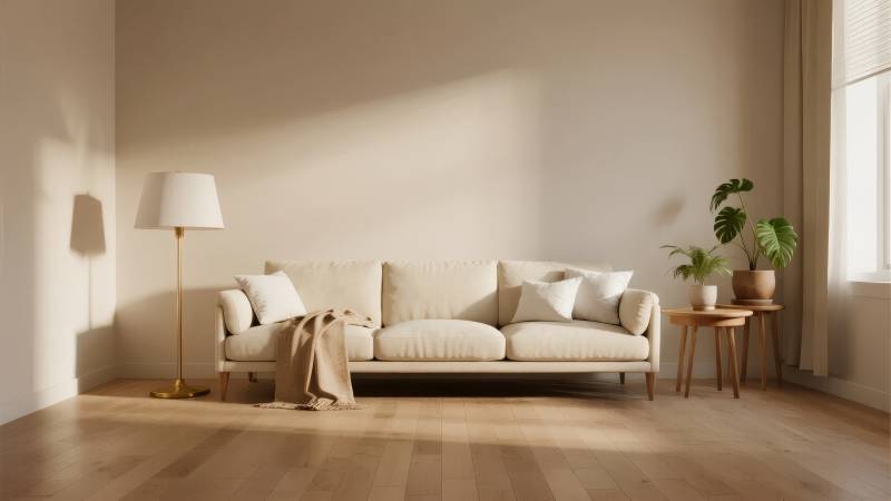 简约客厅阳光照耀图片