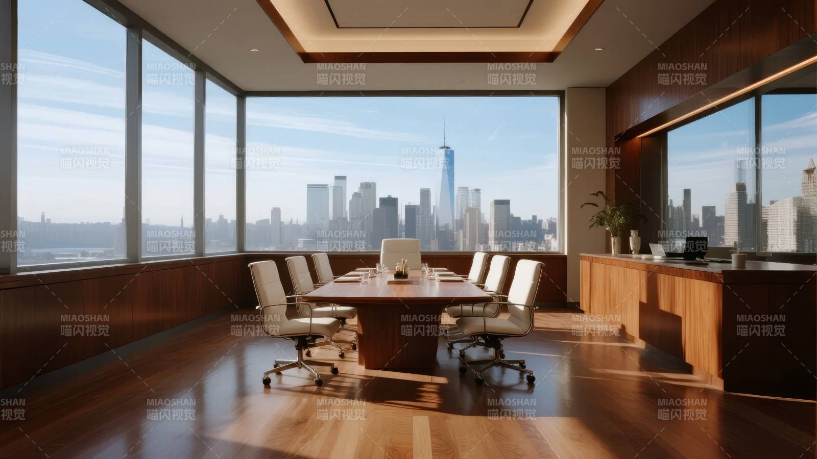 现代都市会议室图片