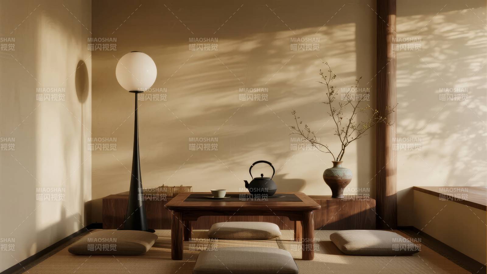 禅意茶室静谧时光图片