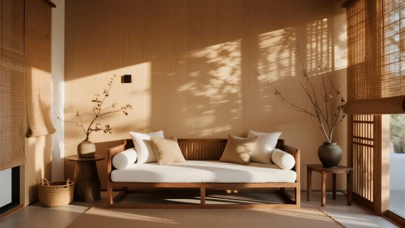 日式静谧客厅图片