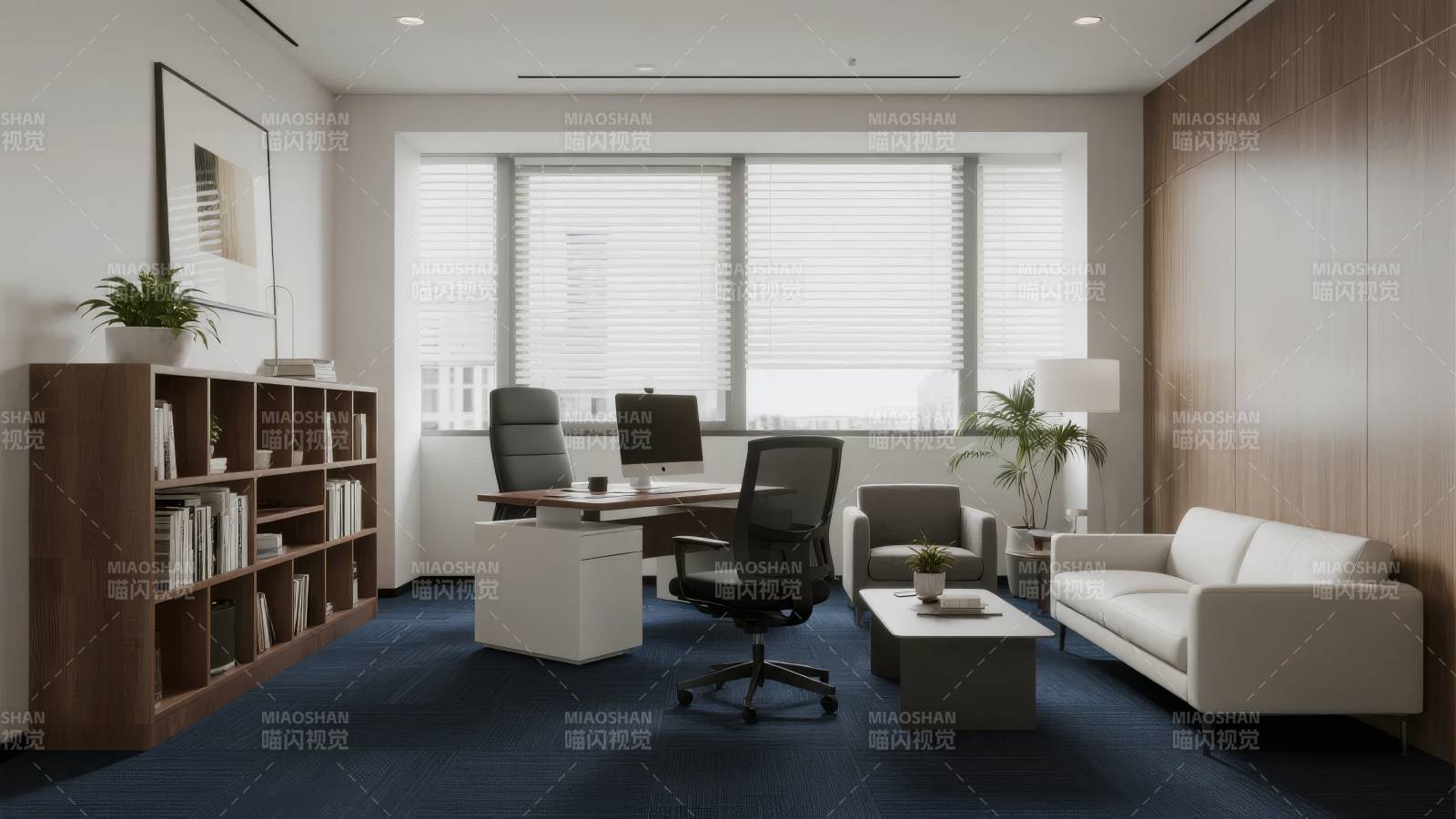 现代简约办公室图片