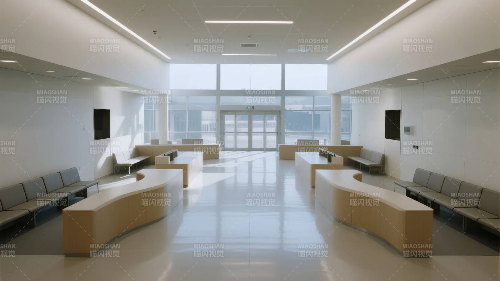 现代简约候诊厅图片