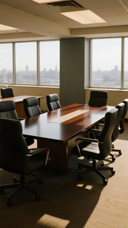 现代会议室全景图片