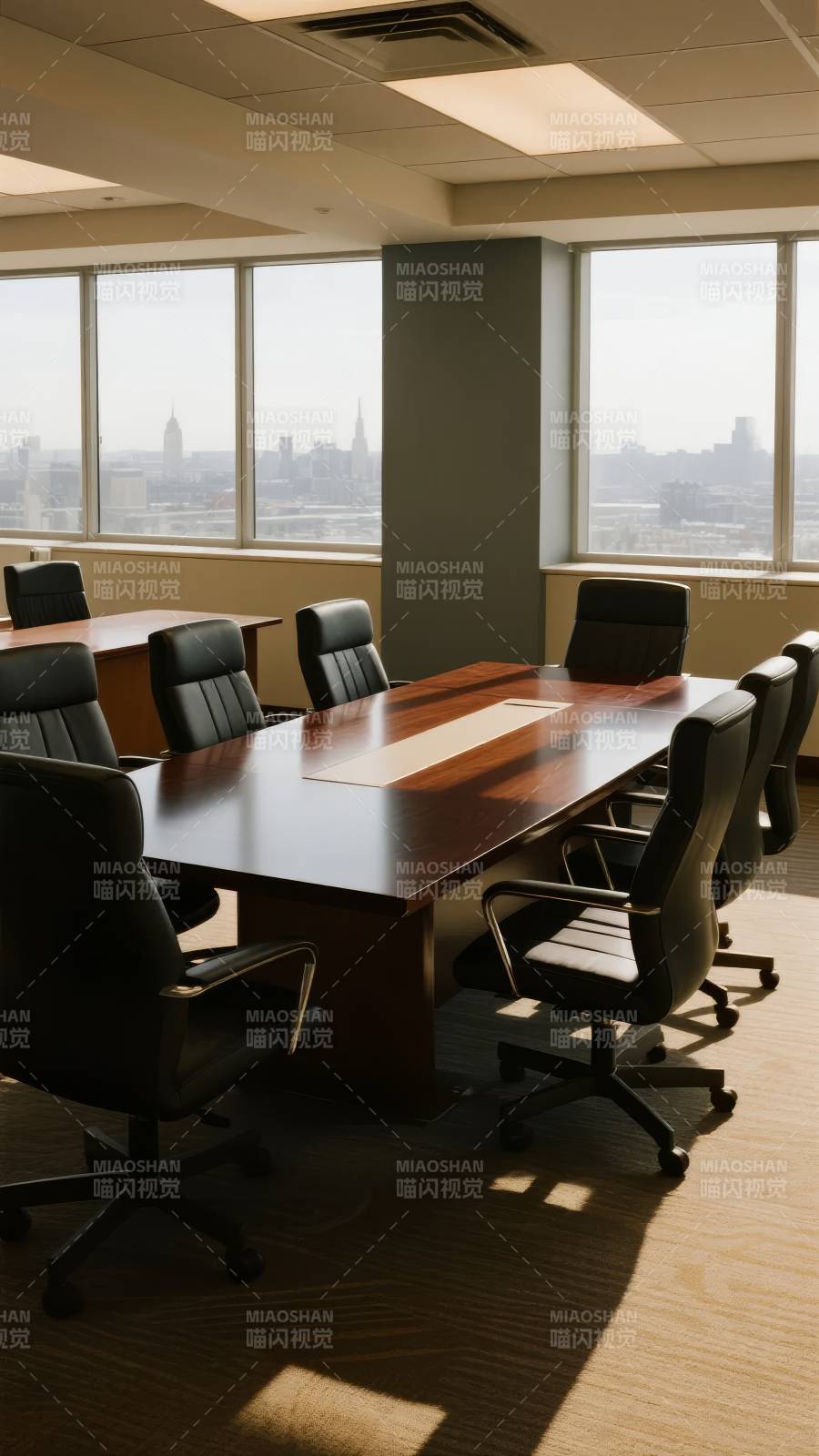 现代会议室全景图片