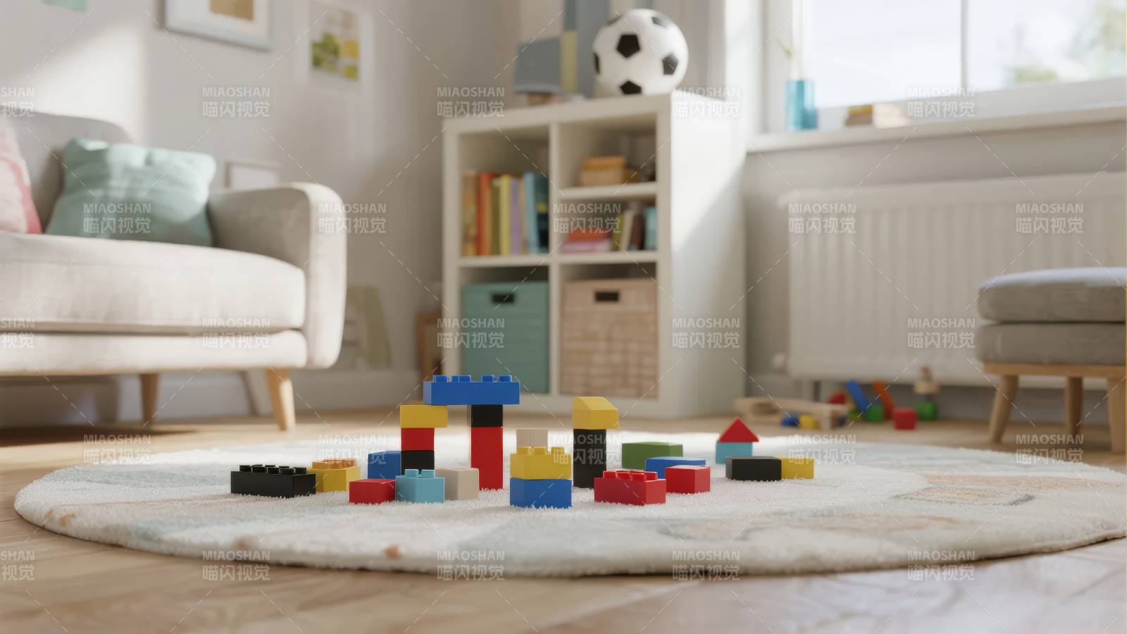 儿童积木游戏时光图片