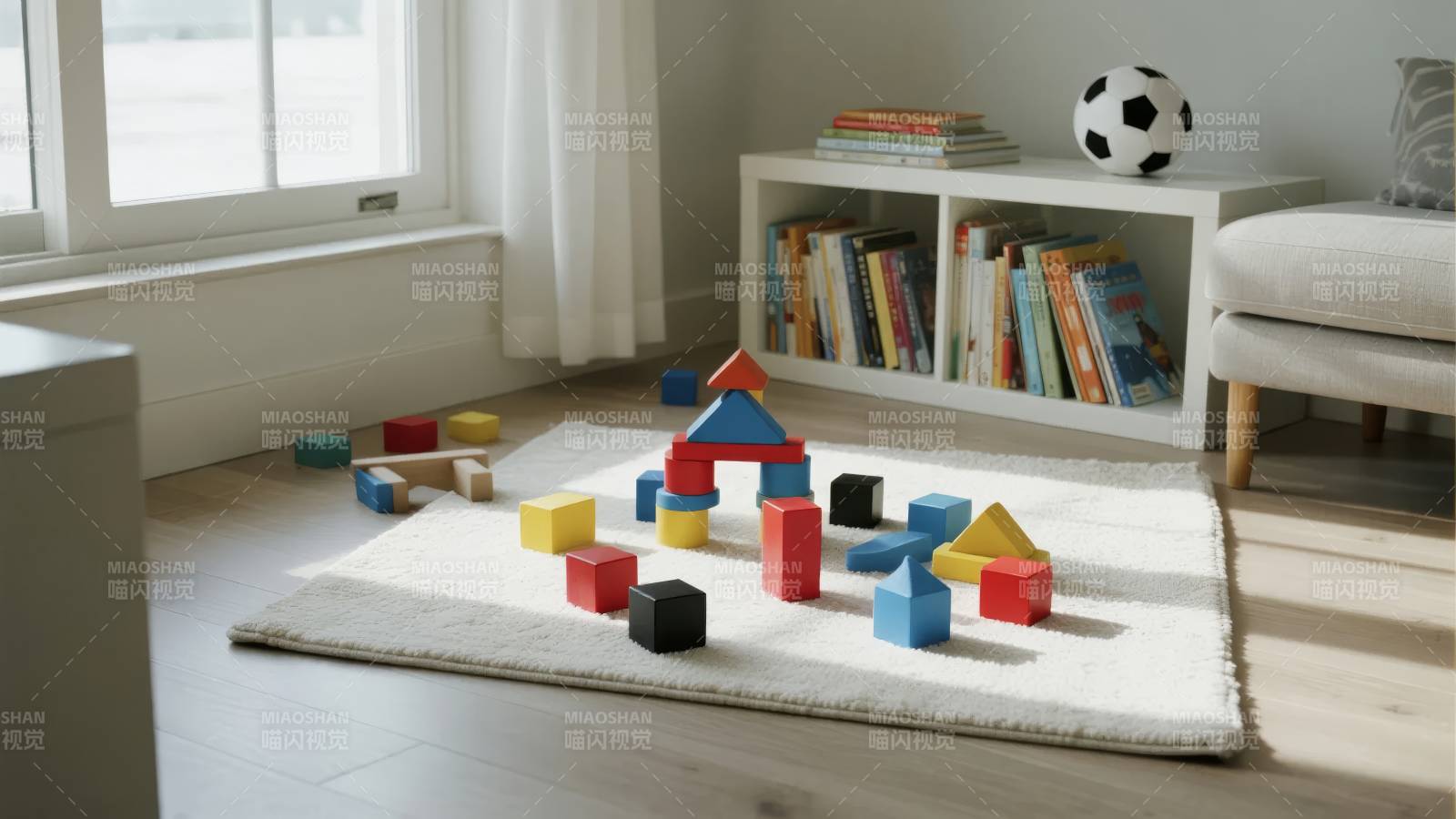 儿童积木玩耍区图片