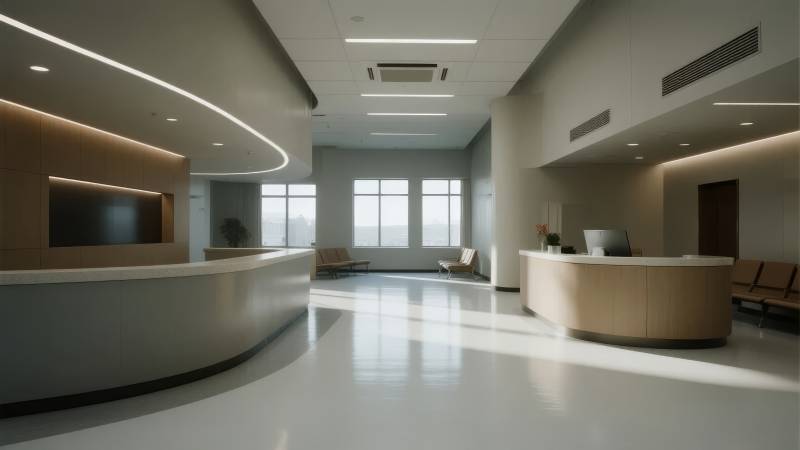 现代医院大厅图片