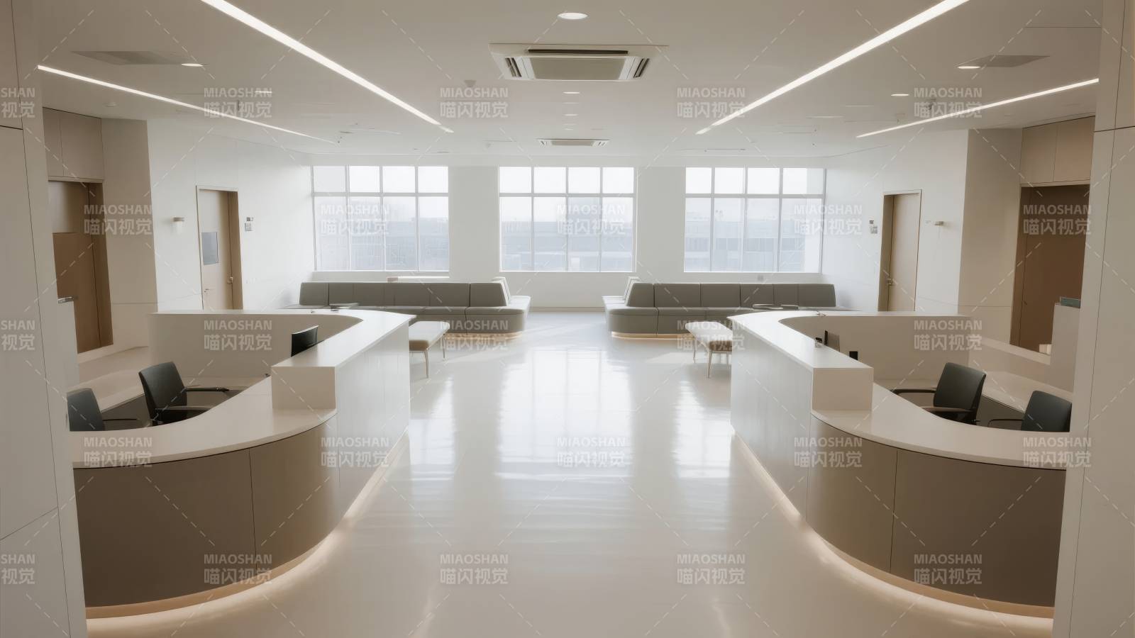 现代简约接待大厅图片