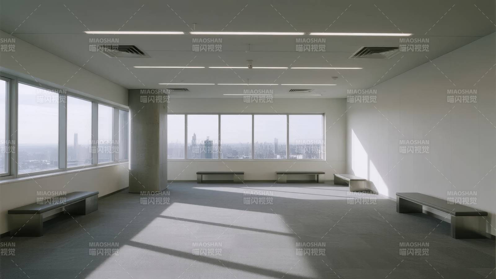 明亮空旷的办公室图片