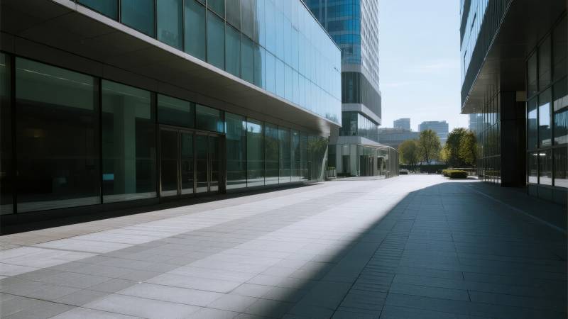 现代建筑长廊图片