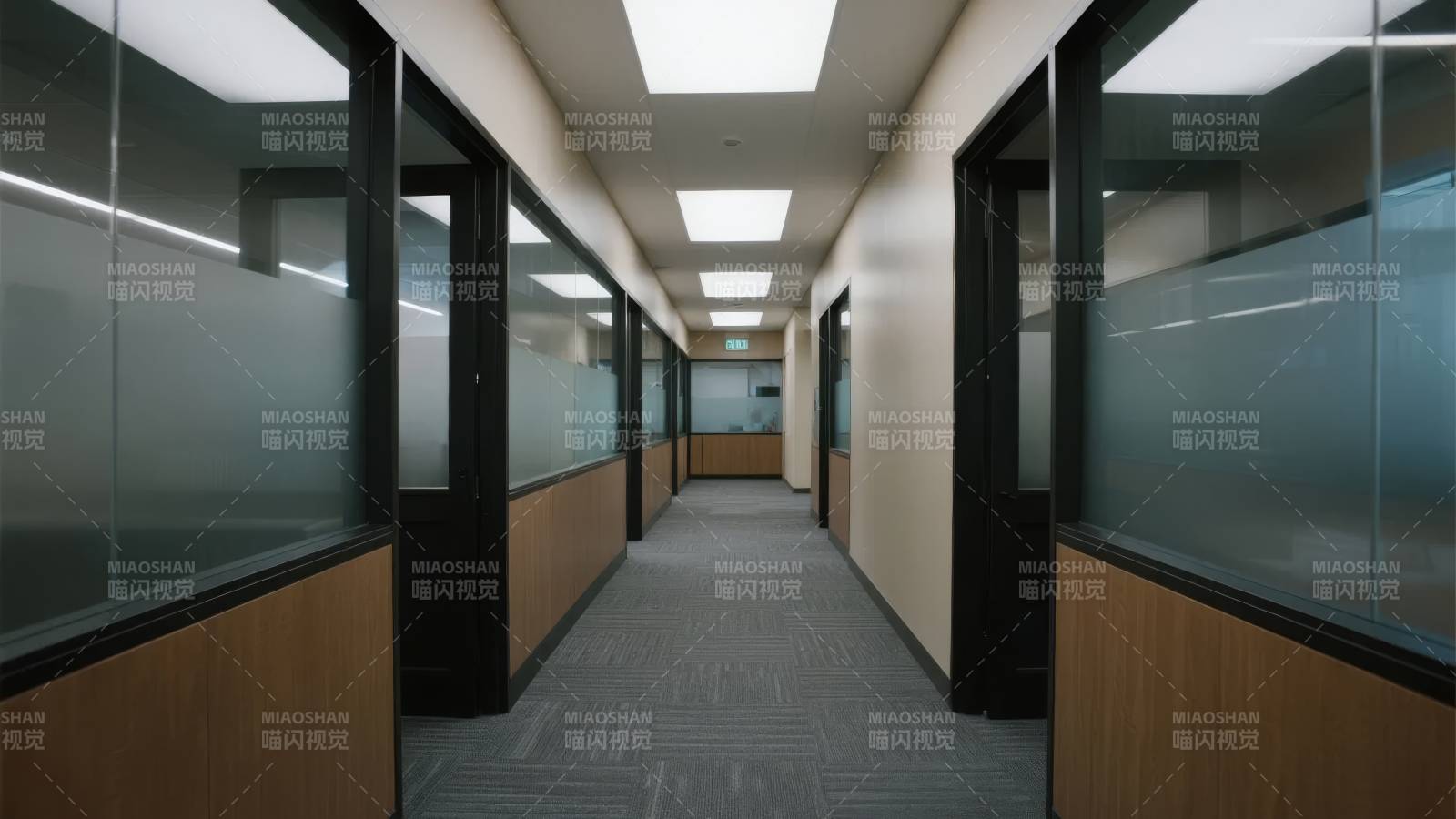 现代办公室走廊图片