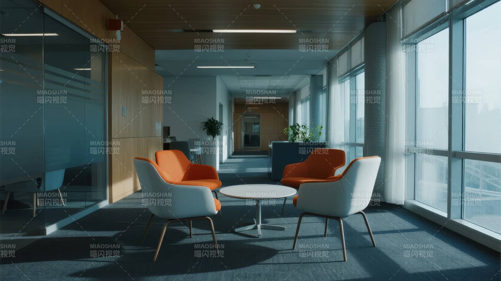 现代办公休息区图片