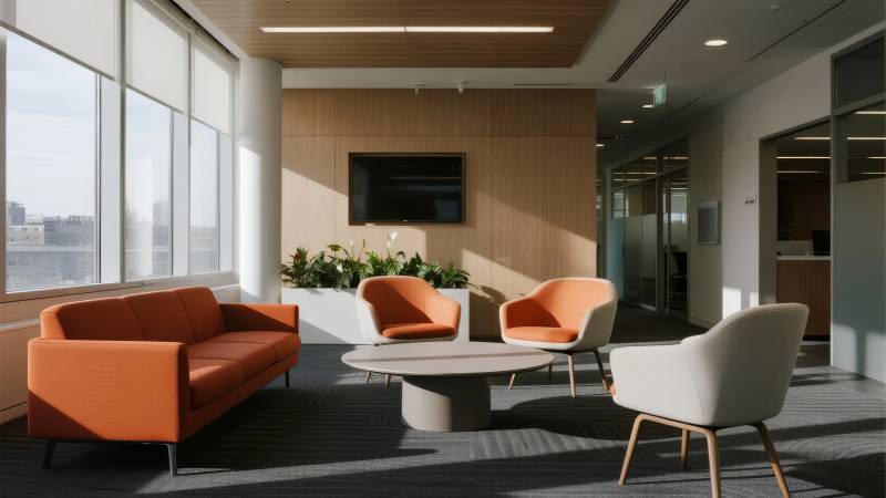 现代办公休息区图片