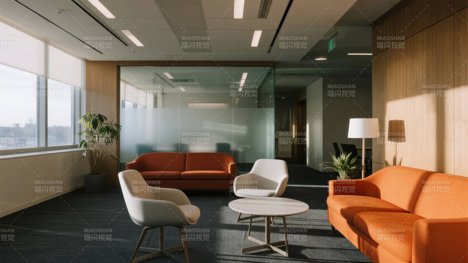 现代办公休息区图片