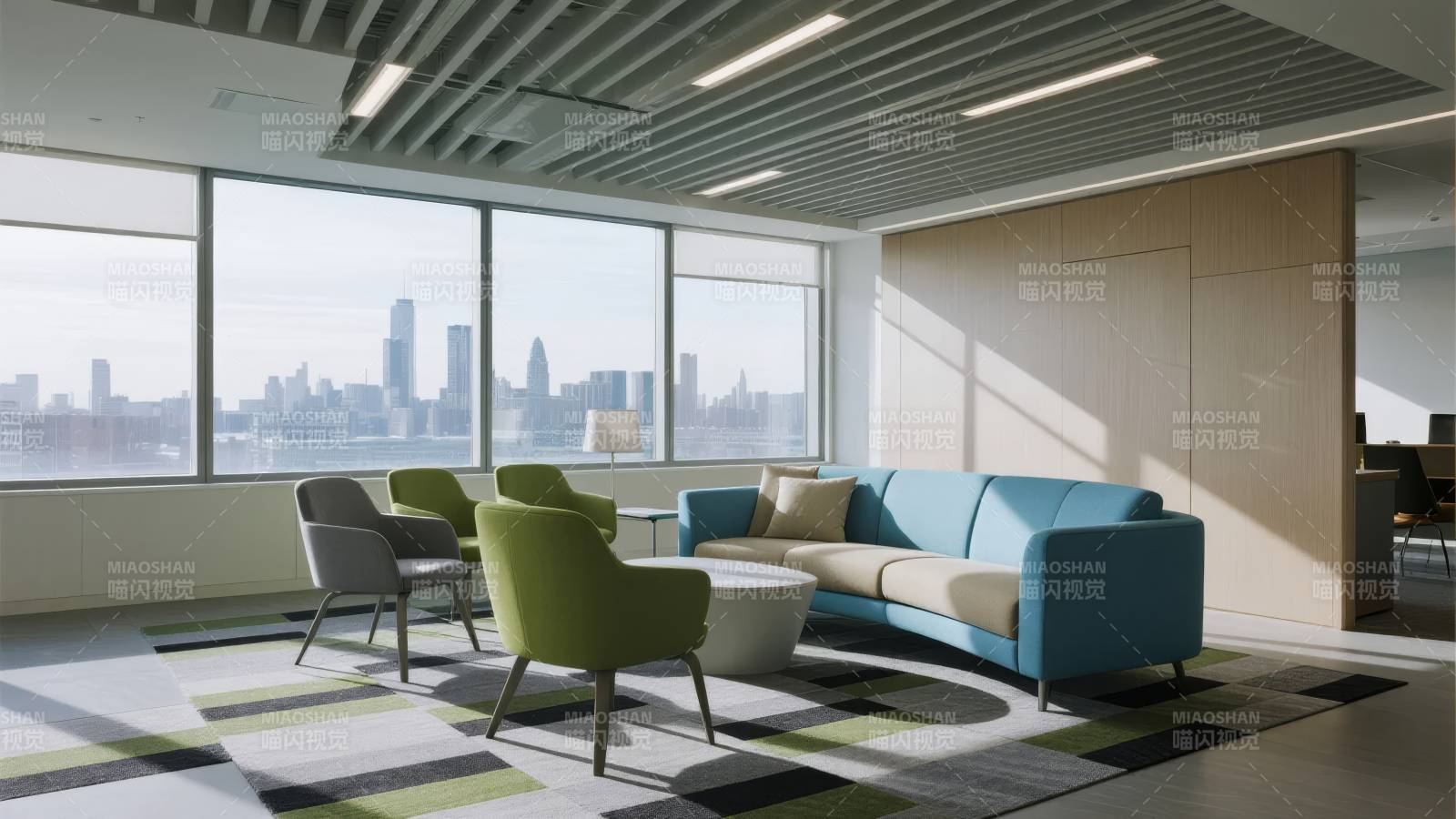 现代办公休息区图片