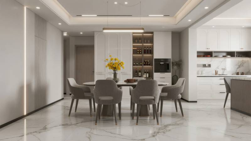 现代简约厨房餐厅图片