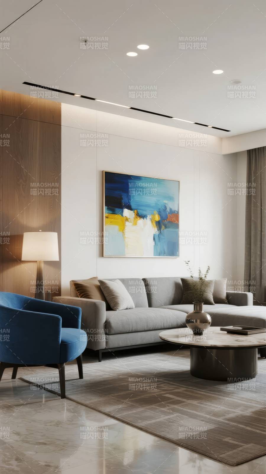 现代客厅艺术空间图片