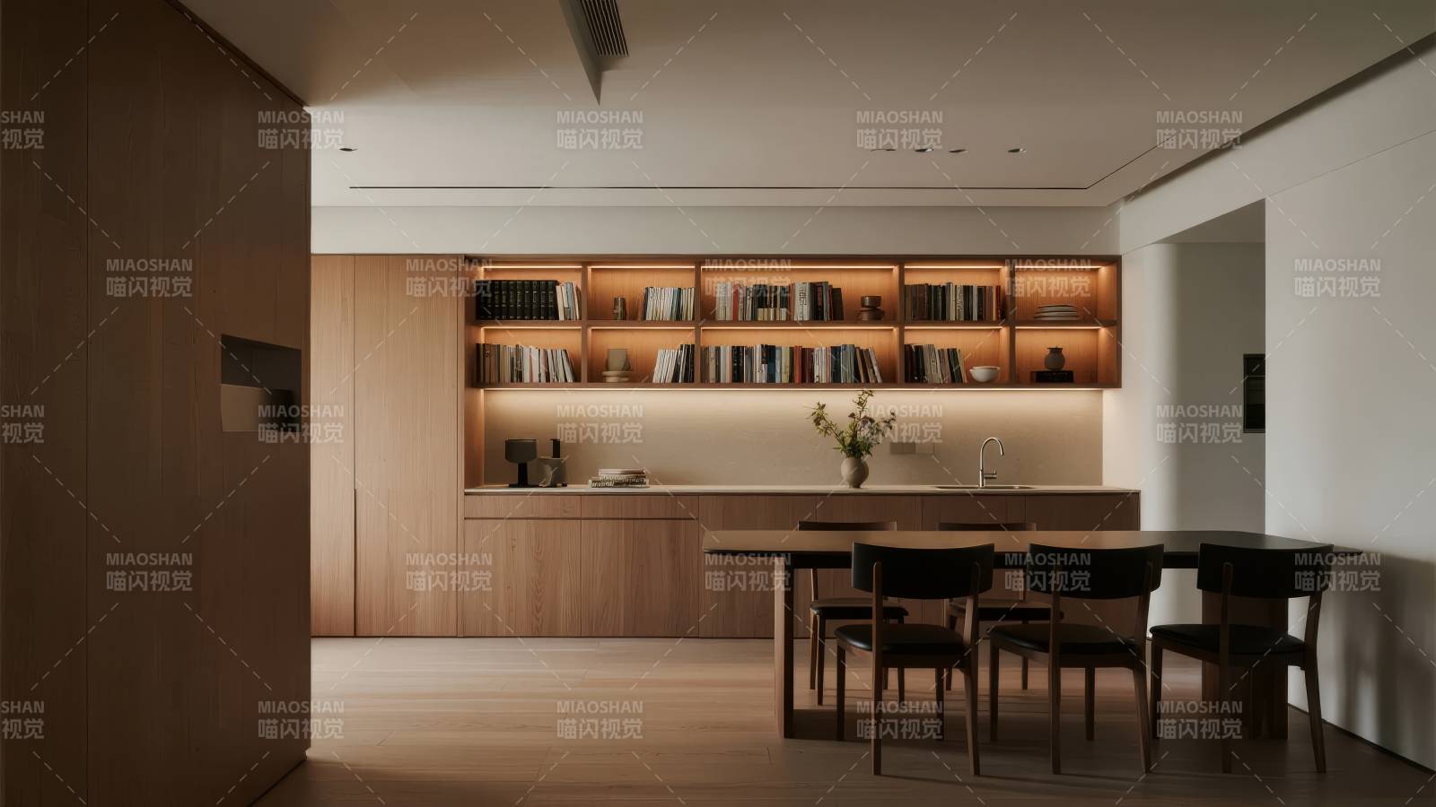 现代简约书房设计图片