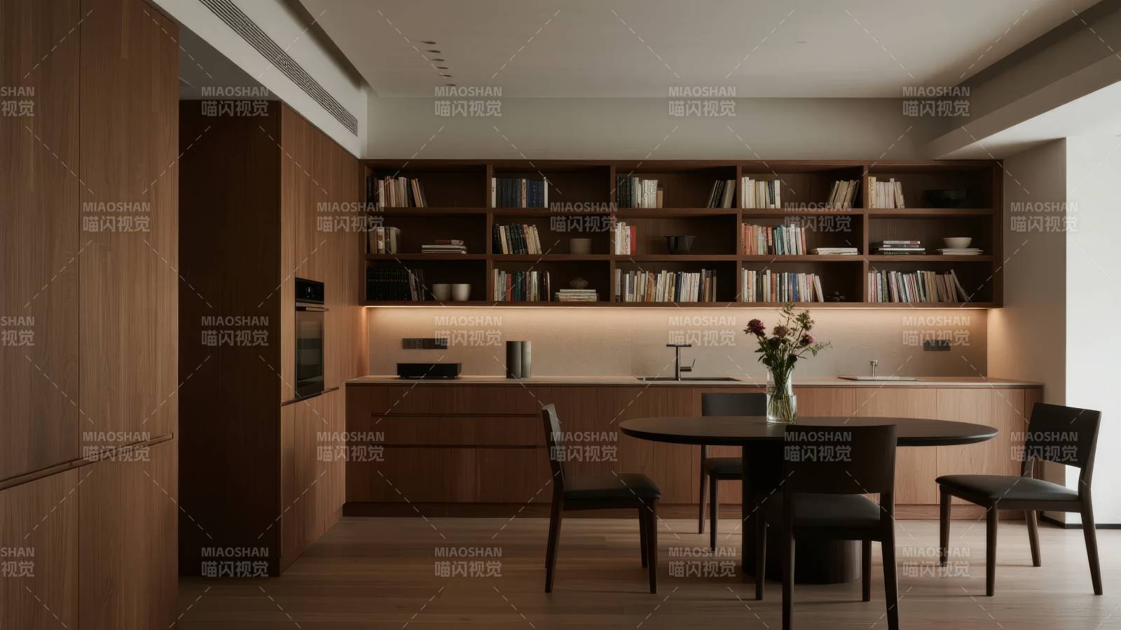 现代书房餐厅一体图片