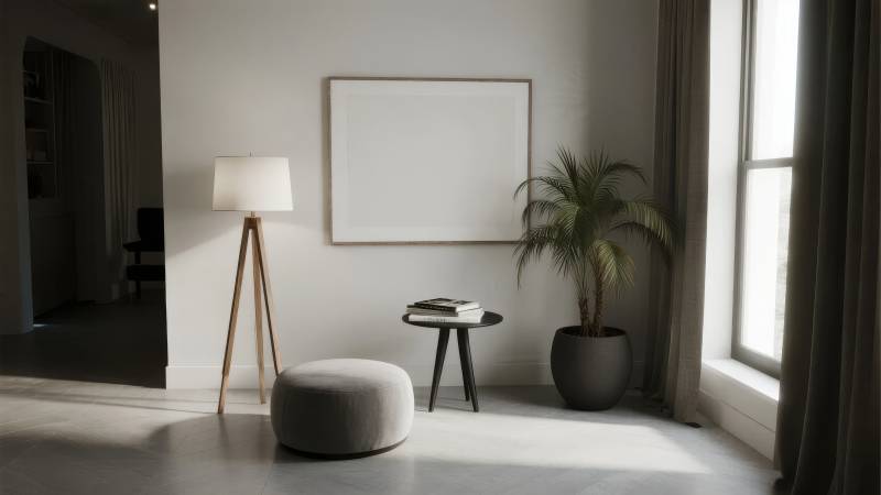 简约客厅一角图片