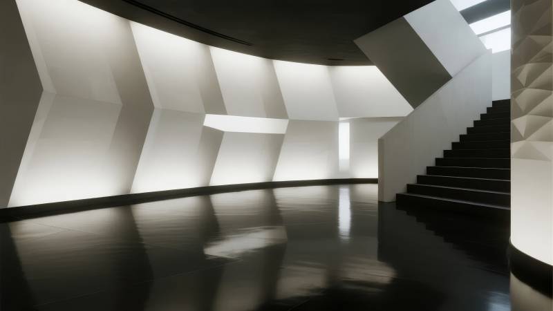 现代建筑光影艺术图片