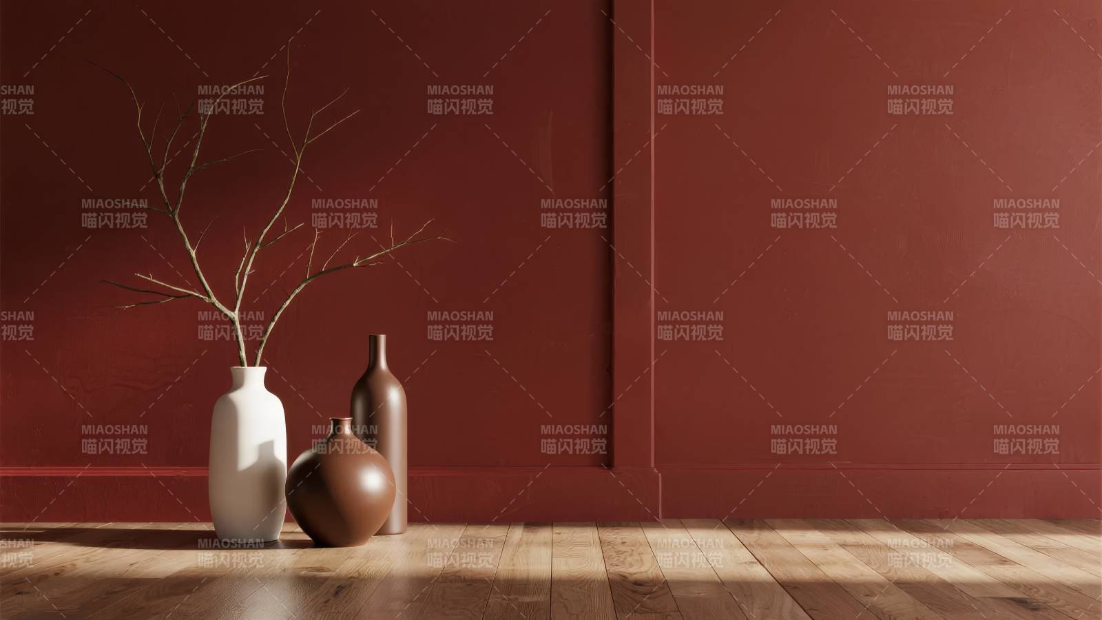 红墙静物 简约之美图片