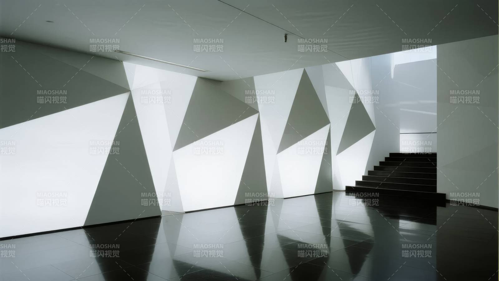 几何光影空间图片