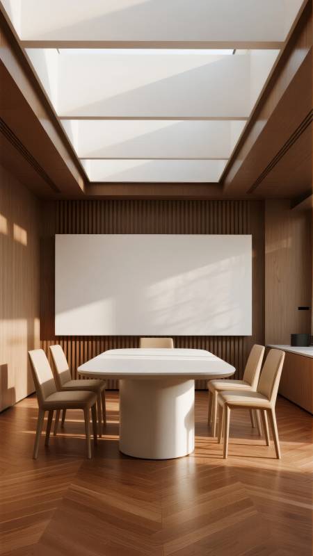 现代简约会议室图片