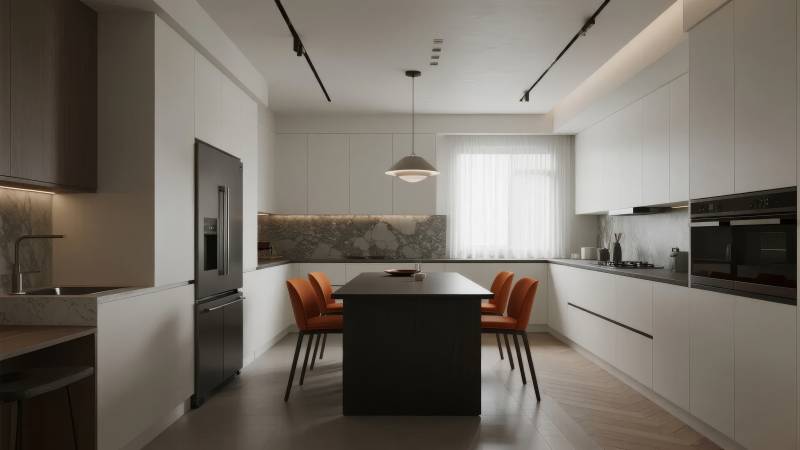 现代简约厨房设计图片