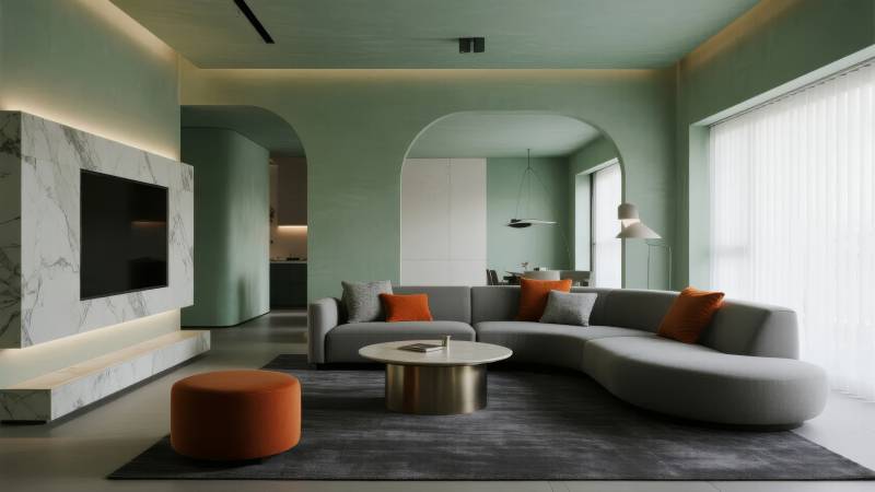 现代简约客厅设计图片