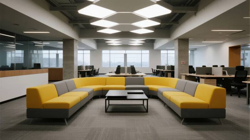 现代办公休闲区图片