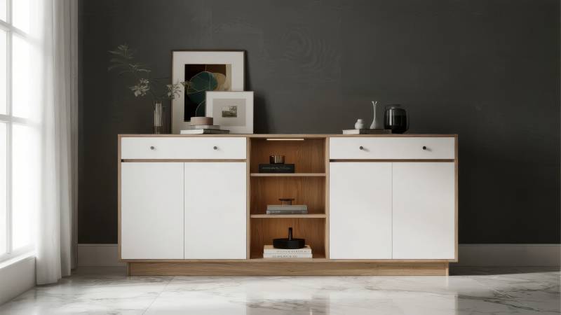 现代简约储物柜图片